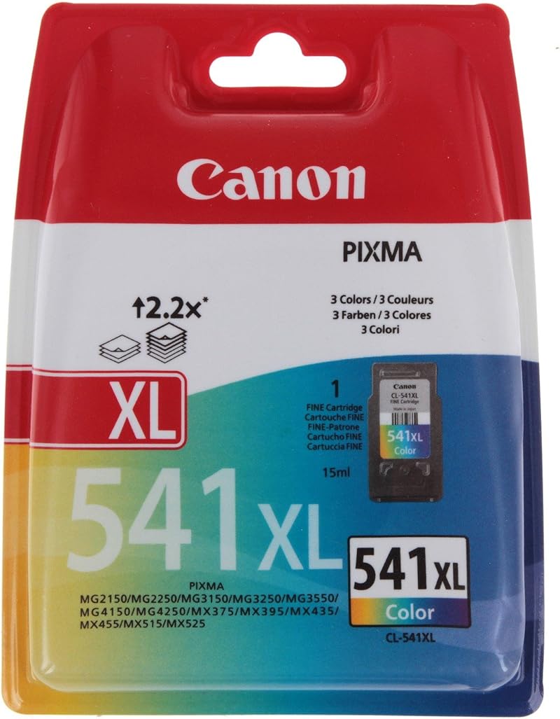 Canon CL-541XL Tri-Colour Ink Cartridge 15ml High Capacity