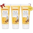 Burt's Bees, Body Lotion with Milk and Honey, Moisturizing Lotion for Normal to Dry Skin, 98.6% Natural Origin Skin Care, 6 oz Bottle (3-Pack)