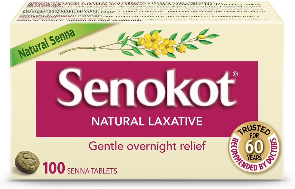 Senokot Natural Laxative, 100 Count Amazon.ca Health & Personal Care