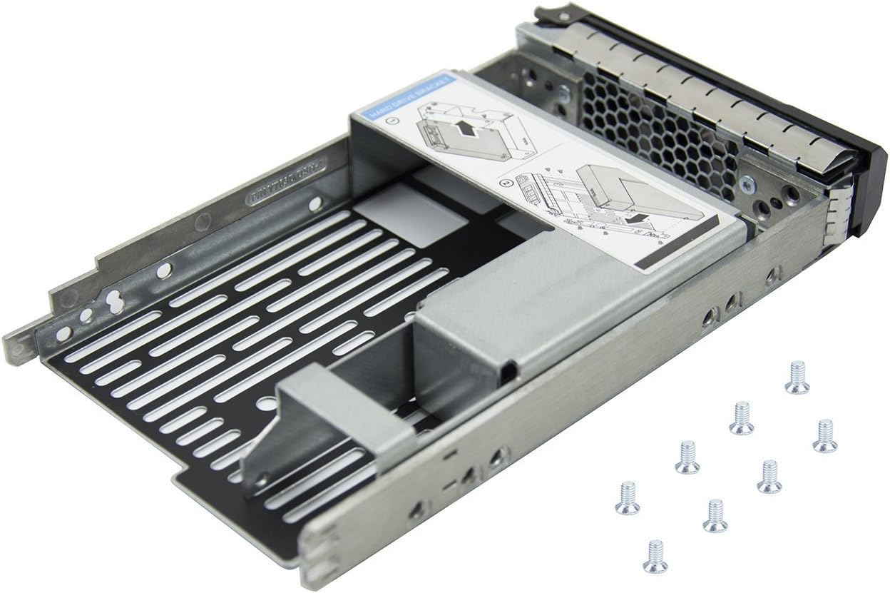 Hihouse 3.5 "SAS / SATA Hard Drive Tray Caddy Hard Drive Tablet Hard Drive Caddie With 2.5 '' Adapter for Dell Poweredge R310, T310, R410, T410, R415, R510