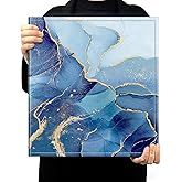 Fintie Photo Album 4x6 Photos - 600 Pockets Large Capacity Albums Book Cover for Family Wedding Anniversary Baby Vacation Pictures, Ocean Marble