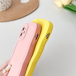 Caseative for iPhone 11 Case,Solid Color Curly Wave