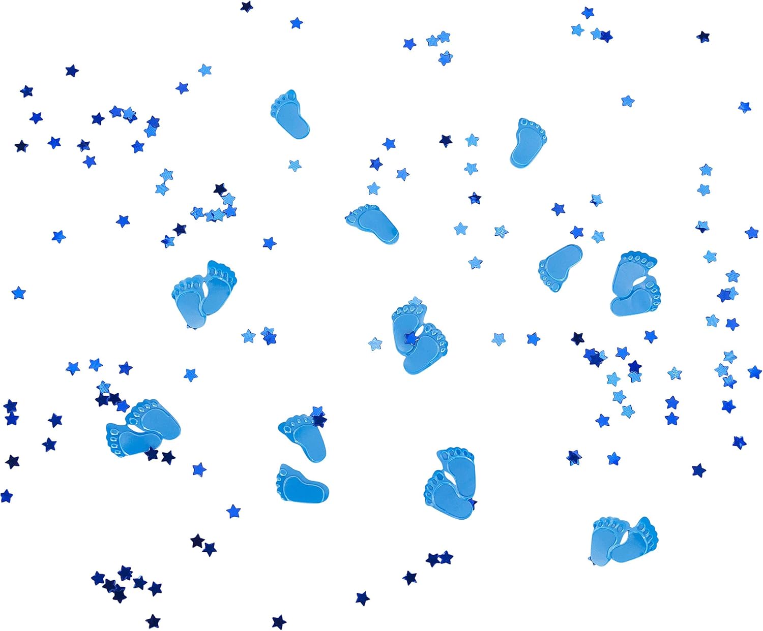 Oblique Unique Blue Baby Feet Confetti Table Decoration Birth