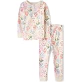 Gymboree Kids' And Toddler 100% Cotton Henley Long Sleeve Top and Pants, Gymmies Pajama Set