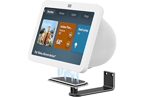 Laivli Wall Mount for Echo Show 8 (3rd Gen), Aluminum Alloy Stand with Strong Magnetic, Tilt and Swivel for Viewing, Smart Display Stand for Show 8 3rd Generation (Black)