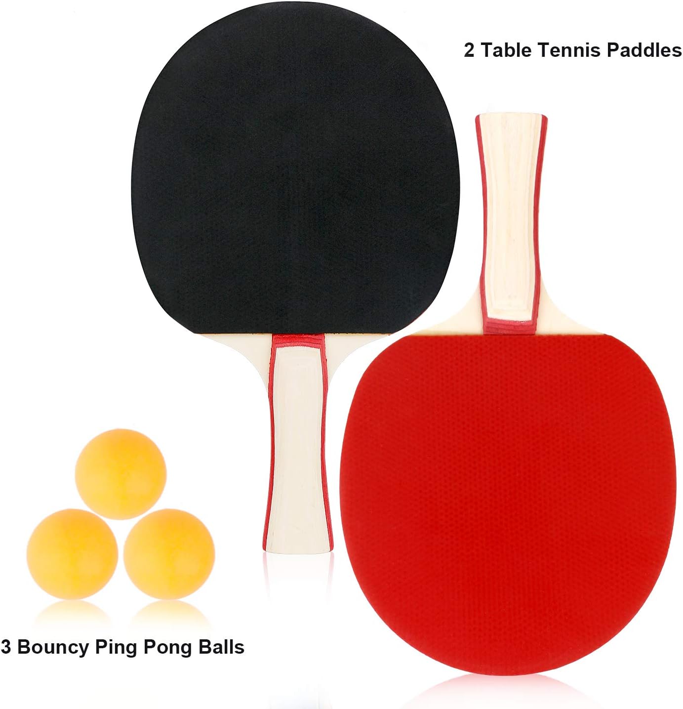 XGEAR Anywhere Ping Pong Equipment to-Go Includes Retractable Net Post, 2 Ping Pong Paddles, 3 pcs Balls, Attach to Any Table Surface, for All Ages, Lake Blue : Sports & Outdoors
