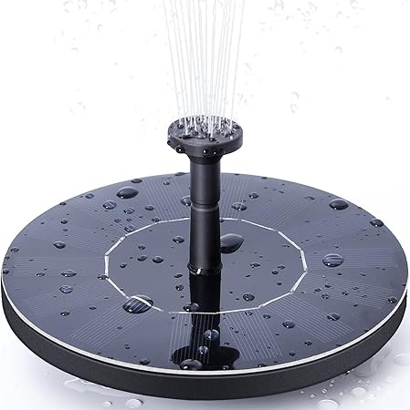 Hemore Solaire Pompe De Fontaine 1 4 W Circle Jardin Solaire Pompe A Eau A Energie