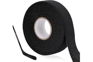 Black Hockey Tape Stick Athletic Cloth Sports Tapes Multipurpose Grip Very Strong No Sticky Residue Easy Tear Hockey Grips Wa