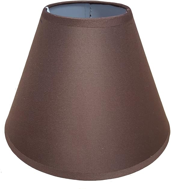 K LIVING 9" Coolie Table Lamp Shade Main Colour Chocolate Brown