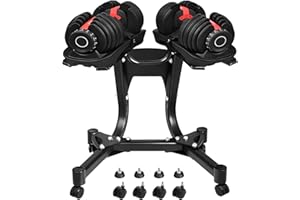 OKSTENCK 340 lb Adjustable Dumbbell Stand/Rack with Wheels, Dumbbell Holder Adjustable Dumbbells Rack Standard Metal Holder w
