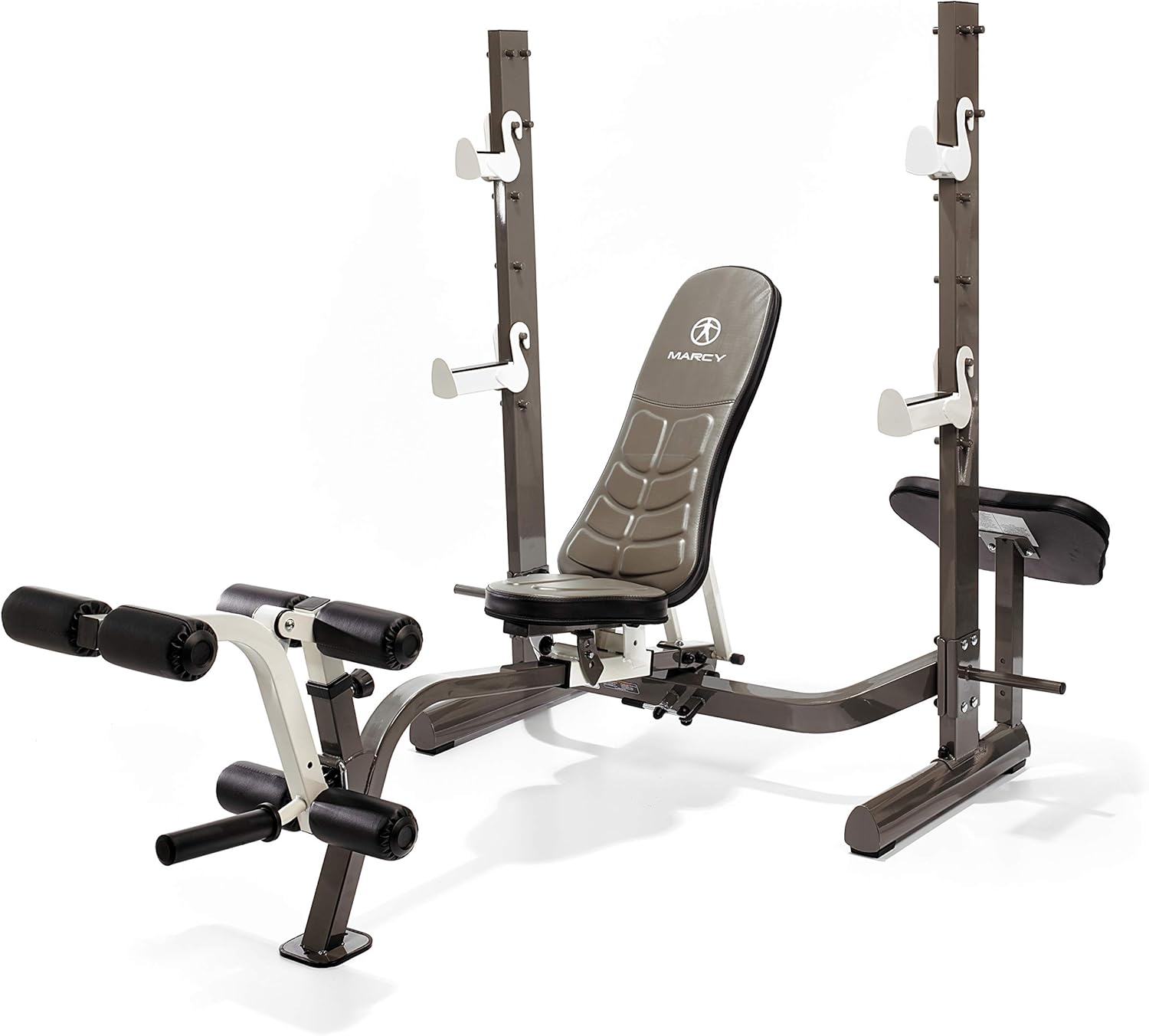 Marcy Unisex S Folding Olympic Weight Bench With Rack Grey Amazon Co Uk Sports Outdoors