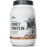 Levels Whey Protein Powder, No Artificial Ingredients, Pure Chocolate, 2LB | 24G of Protein, 5.4G BCAAs, Clean Ingredients, Hormone Free Dairy, No Fillers, No Added Sugar, No Junk