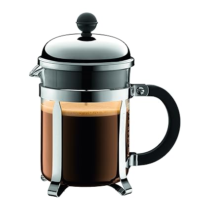 Bodum Chambord 4 Cup French Press Coffee Maker, 17-Ounce, Chrome
