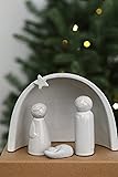 WONDROUS' DECO Porcelain Nativity Scene Set,4Pcs