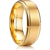 Jstyle 8MM Tungsten Wedding Band Ring Black/Silver/Gold Rings Size 6-14 | Matte Surface Durable Tungsten Wedding Engagement Promise Ring Jewelry Gift Comfort Fit for Him