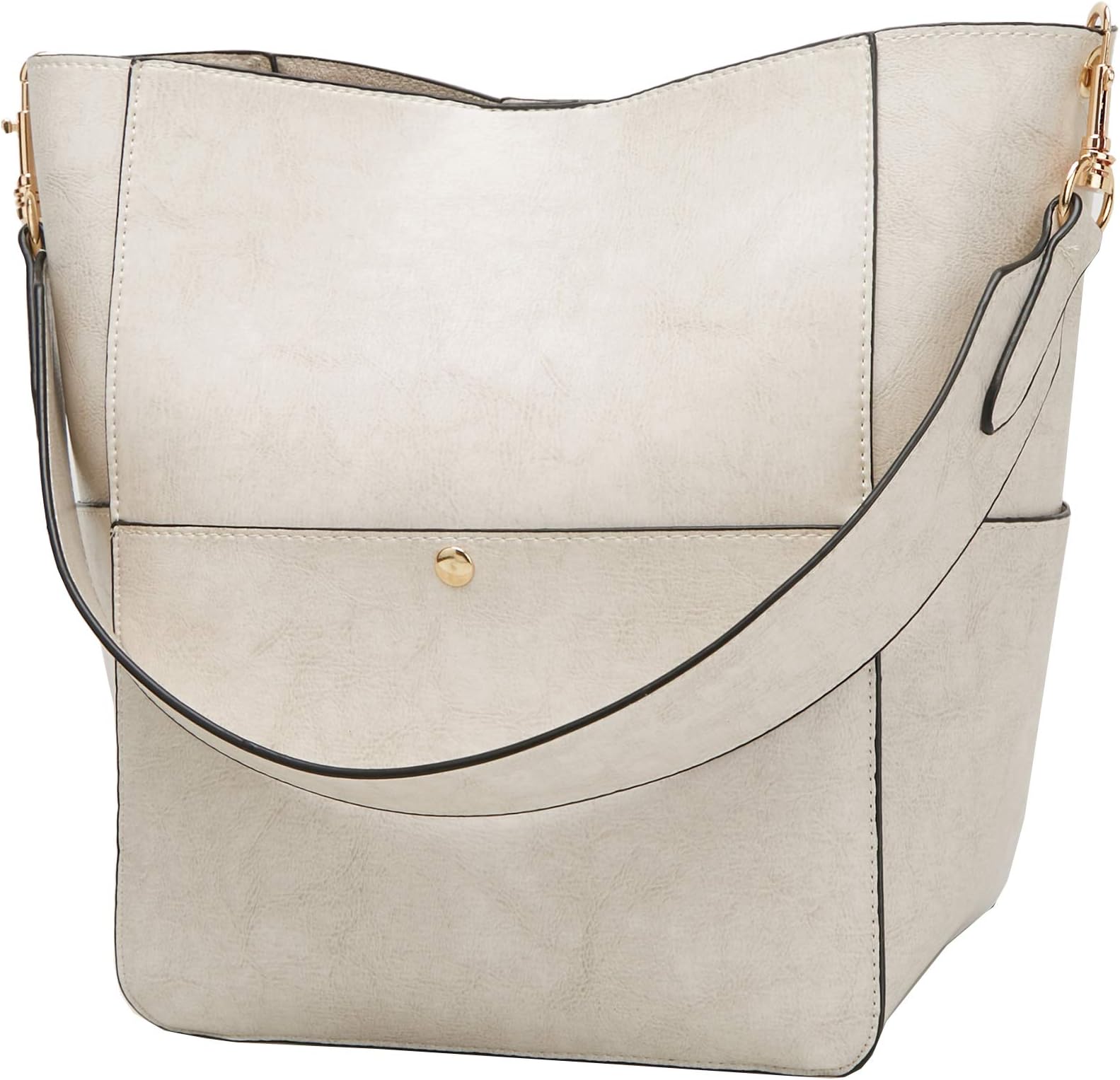 Womens Handbag, Pu Leather Bucket Tote Purse And Handbags Medium Satchel Hobo Purse Designer Work Shoulder Bags