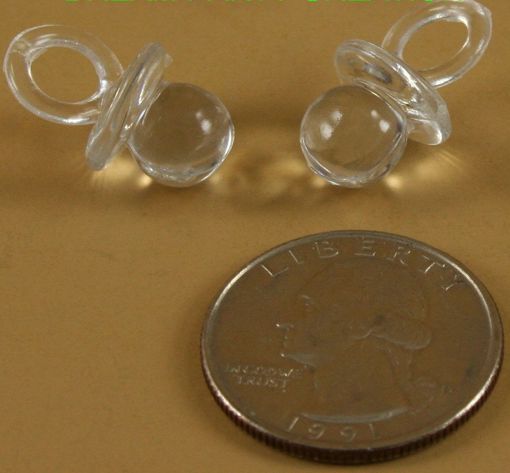clear pacifiers for baby shower