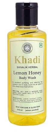 Khadi Shivalik herbal Lemon Honey Body wash 210ml (Pack of 1)