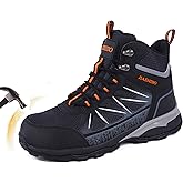 Blapek Steel Toe Work Boots for Women - Insulated Work Boots Steel Toe Sneakers Comfortable Construction Boot Lightweight Work & Safety Toe Shoes Gifts for Construction Workers for Work Construction