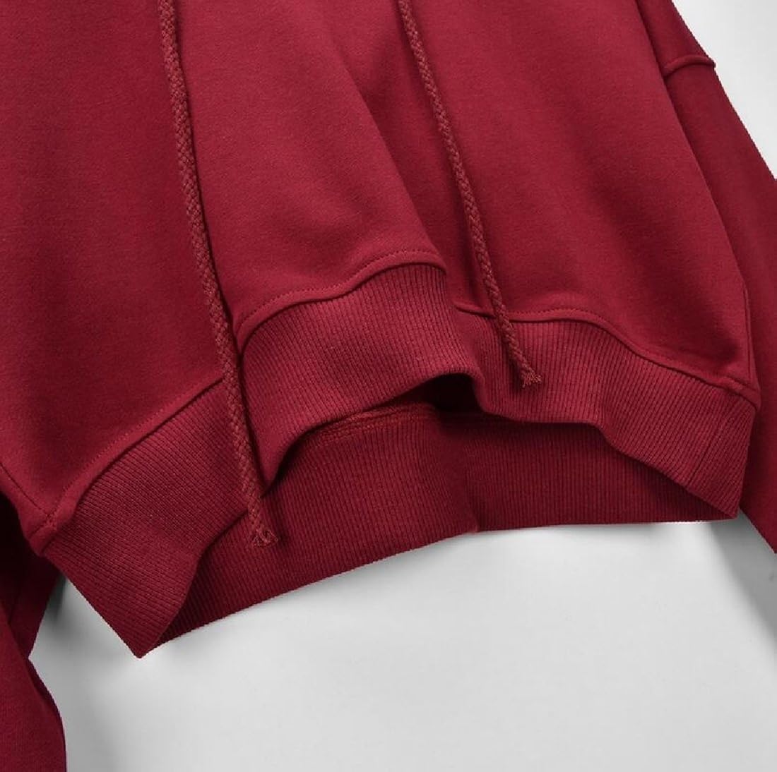 cut off crop hoodie