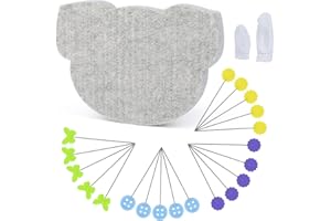 SOCNITC Needle Felting Mat, Needle Felting Tools, Wool Felting Mat, Beginner Needle Felting Supplies with 20 PCS Multicolor Straight Pins, Felting Wool Pad for Making Felting Crafts