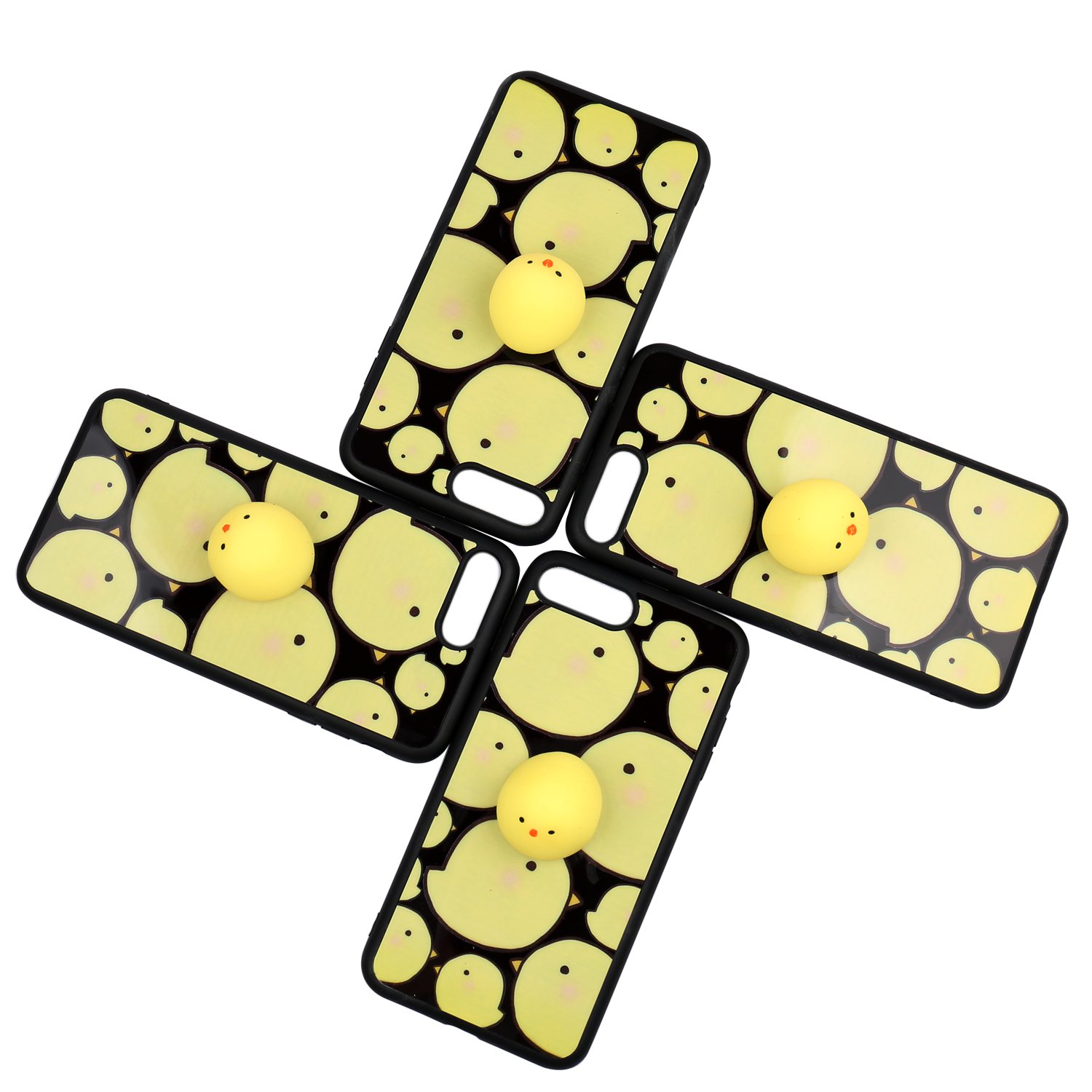 Cute Fashion Fresh Novel Squishy Chick for iPhone 6 6s 6s plus 7 7 plus Case, Lovely 3D Soft Silicone Cartoon Animal TPU Protective Back Phone Case