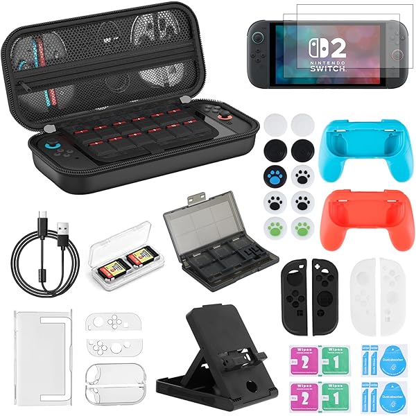 Kit Completo para Nintendo Switch 2 (2025) – Estojo de Transporte