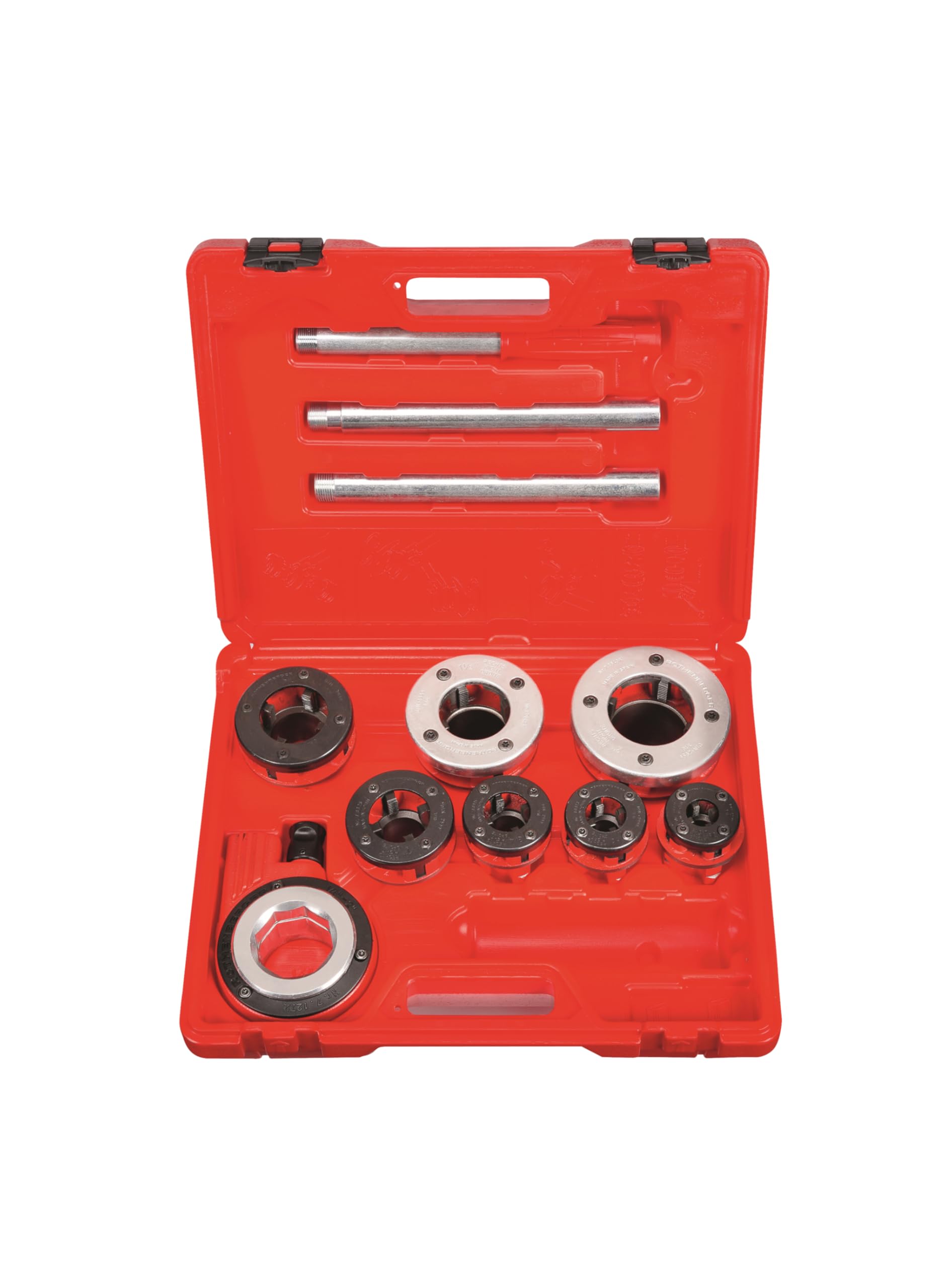 Rothenberger 7.0781X "Super Cut" Ratchet Threaded Set, Silver/Red, 1/2-1.1/4-Inch