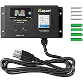AC Power Meter, 120/240 VAC NEMA 5-15P to NEMA 5-20R Outlet with Breaker & Voltmeter, Dual Socket LCD Digital Real-Time Display, Multifunction Monitor Outlet, Ideal for RVs, Generators, 15 A