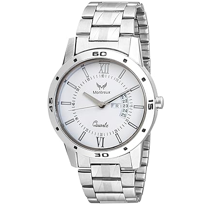 Montreux Analog White Day & Date Mens Watch - MTXS1607