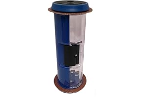 DRIVE THRU TUBES.COM Banking Drive Thru Straight Body Carrier, Half Colored Blue 4.5"