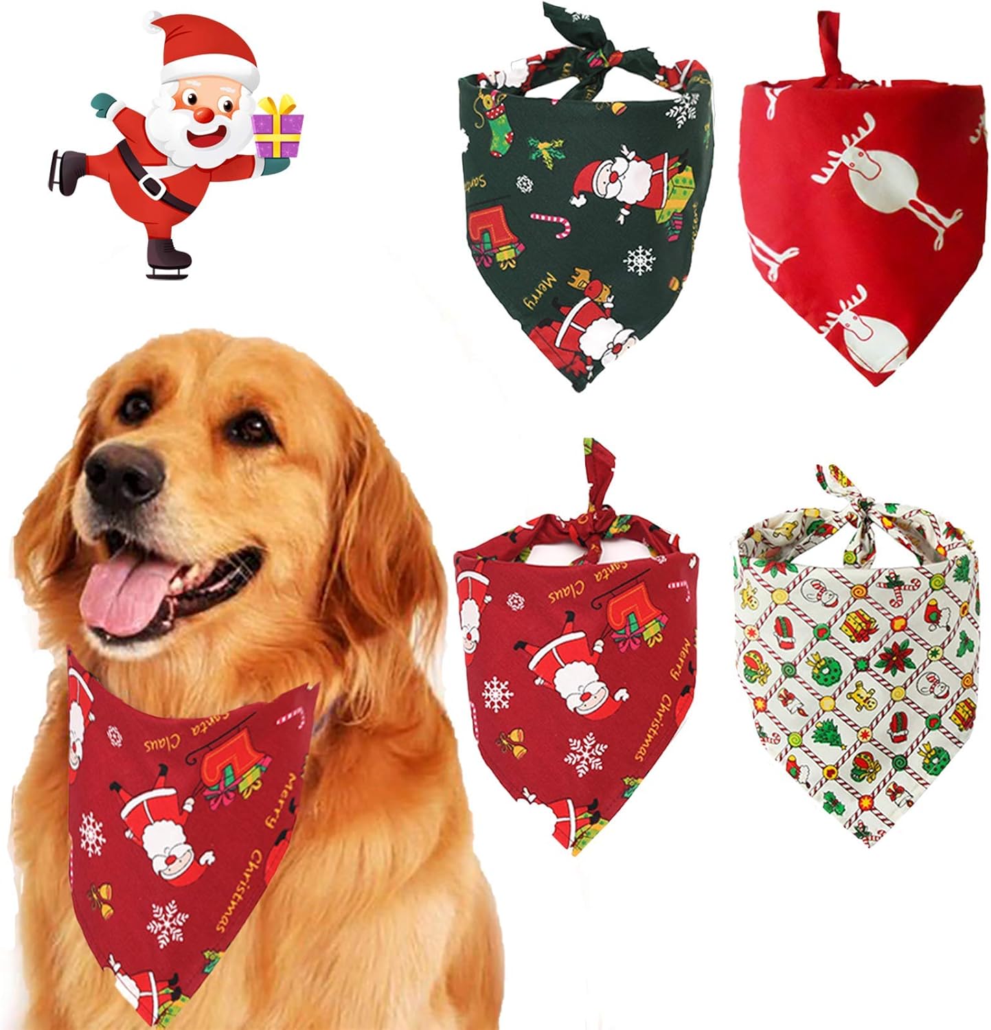 christmas handkerchiefs for dogs