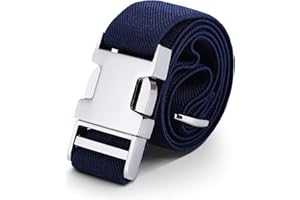 WELROG Toddler Kids Adjustable Buckle Belt - Elastic Child Silver Buckle Belts for Girls Boys