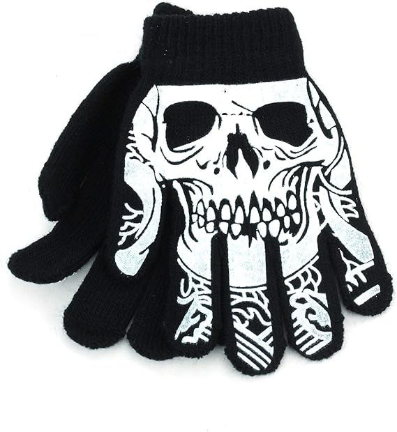 Magic Gloves Kids Skeleton Hand Gloves Skeleton Amazon.co.uk Clothing