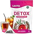 LULUTOX Detox Tea - Herbal Blend with Dandelion, Ginseng, and Ginger - Supports A Healthy Weight, Digestive Health - Vegan, A