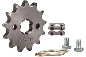 WOOSTAR Motorcycle 428-13T Front Sprocket 17mm for 50cc 70cc 90cc 110cc 125cc Dirt Pit Bike Mini Bike ATV 4 Wheeler Moped