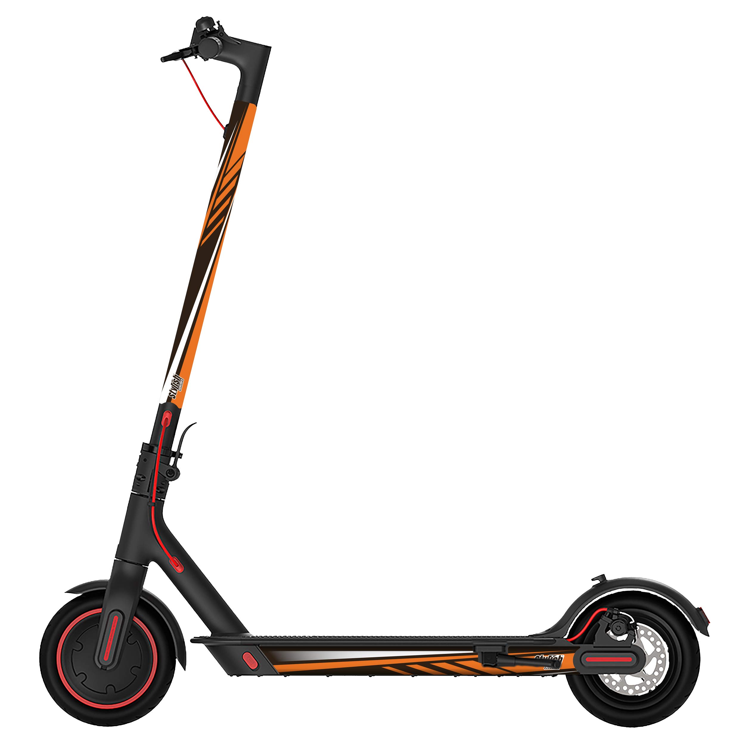 Stickers Xiaomi M365, Sport Orange Decorative Vinyl for Your Electric Scooter, Valid for All Models. (Orange)
