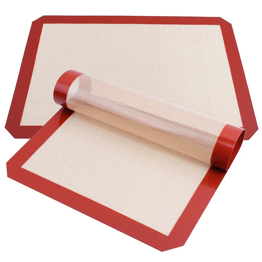 2 Pack Silicone Baking Mat Non Stick Heat Resistant Liner Oven Sheet