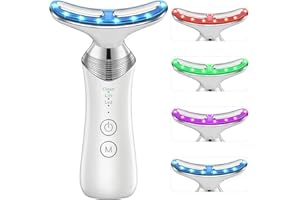 Exbelle Red Light Therapy Devices for Face & Neck Facial Massager for Skin Care 4 in 1 Facial Sculpting Device Skin Tensions 
