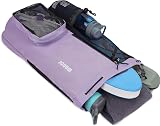 WANDF Swim Bag Mesh Drawstring Backpack Wet Pocket Purple view 4