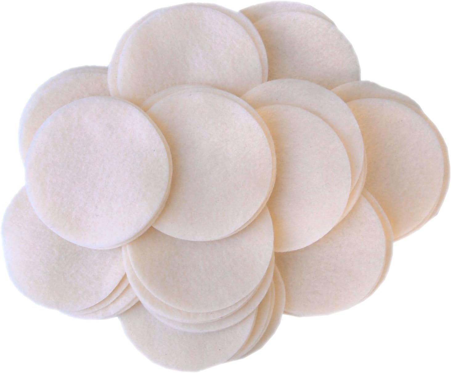 Playfully Ever After Cream Off-White Craft Felt Circles (3 Inch - 30pc)