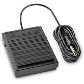 Alesis ASP-1 MKII Universal Sustain Pedal | Polarity Switch, 5ft (1.5m) Cable, 1/4" (6.35mm) Connector, Non-Slip Bottom, for Synthesisers, Pianos and MIDI Keyboards