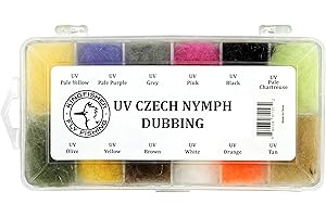 Kingfisher Fly Fishing Czech Nymph UV Fly Tying Dubbing Dispenser