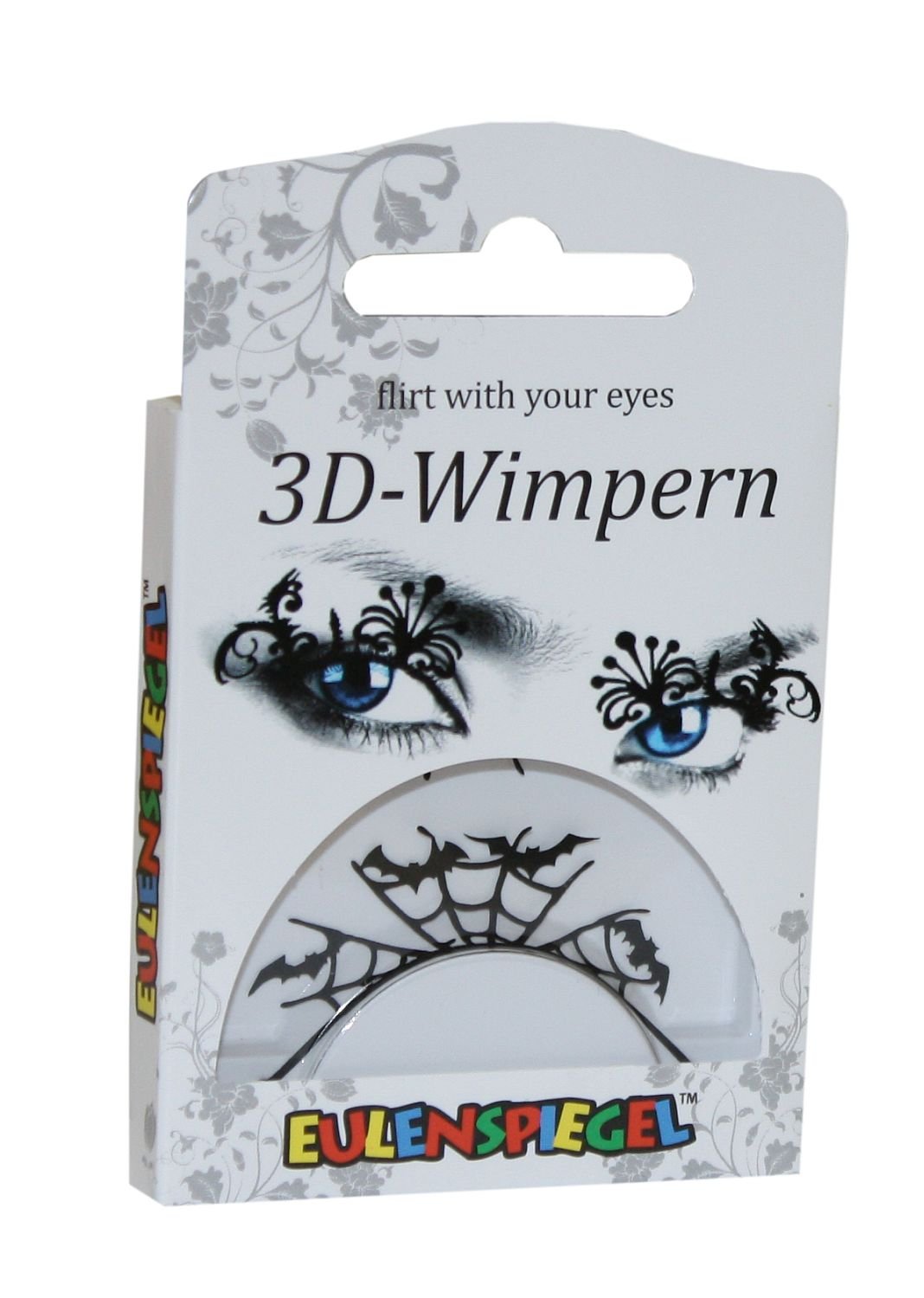 Eulenspiegel 003138 Paper Eyelashes Halloween Black for Carnival Theme Party