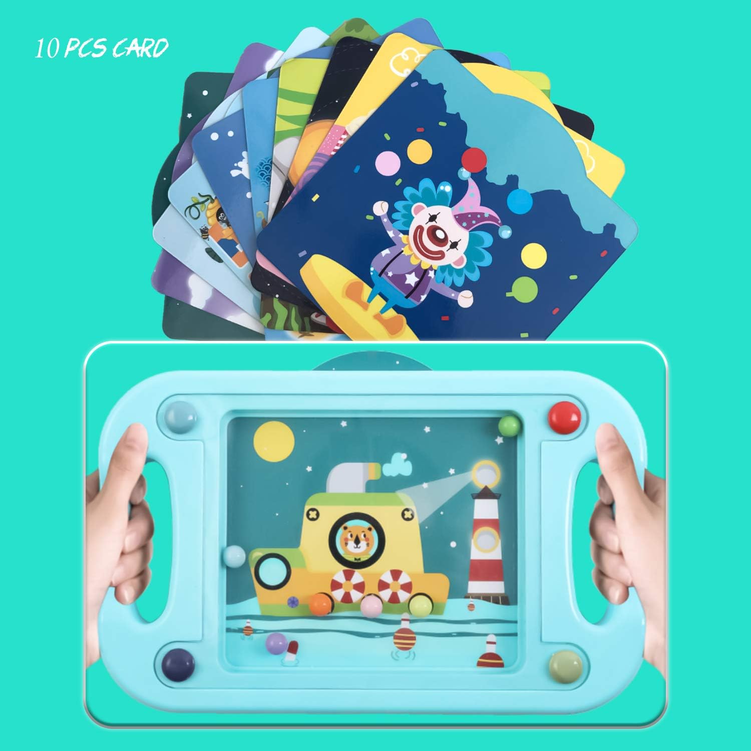 Charunee Magnetic Drawing Board,Magnetic Erasable Doodle Writing Pad,Double Sided Balance Ball Maze Game Sketch Doodle Board Painting Toys Birthday Gift Present for 3+ Years Kids Boys Girls: Toys & Games