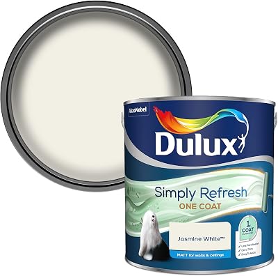 Dulux Simply Refresh Matt Emulsion Paint Jasmine White 2.5L