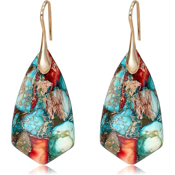 Palm Leaf Orecchini Donna A Foglia Tropicale - Acrilico E Perle, Pendenti Bohemien Ipoallergenici - Regalo Originale