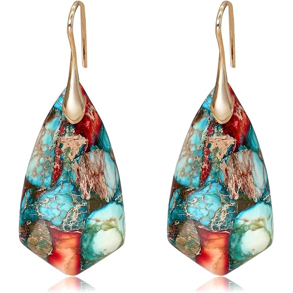 Palm Leaf Orecchini Donna A Foglia Tropicale - Acrilico E Perle, Pendenti Bohemien Ipoallergenici - Regalo Originale