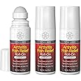 DCH Labs Warming Arthritis Pain Relief Roll-on, Deep Penetrating Capsaicin Blocks Your Muscle & Joint Pain Messengers, for Hands, Wrist, Feet, Knees & Back, 3 Ounces (3-Pack)