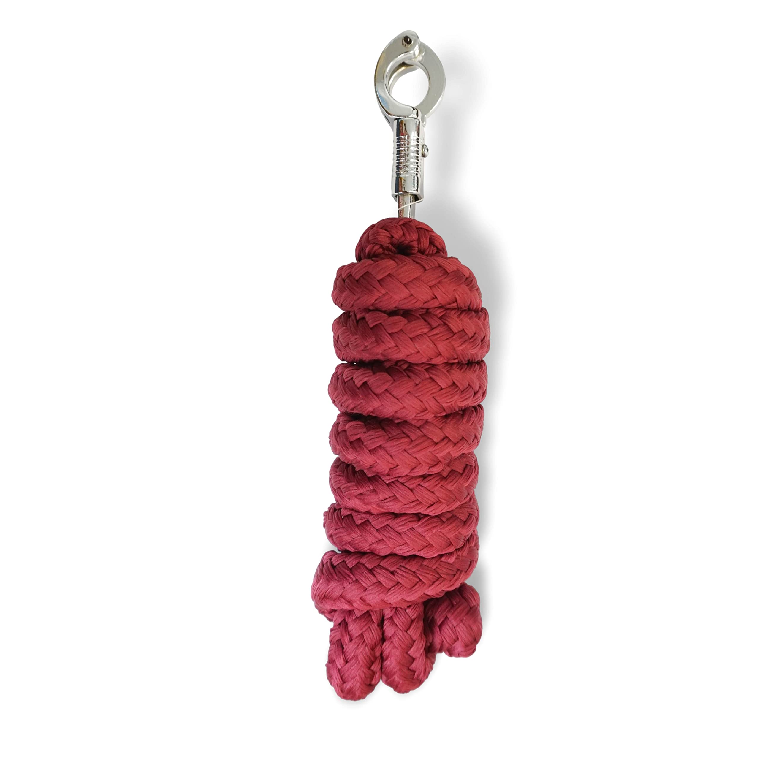 Lead rope with panic hook for horse in various stylish designs. Leash, ties pony, donkey, goat
